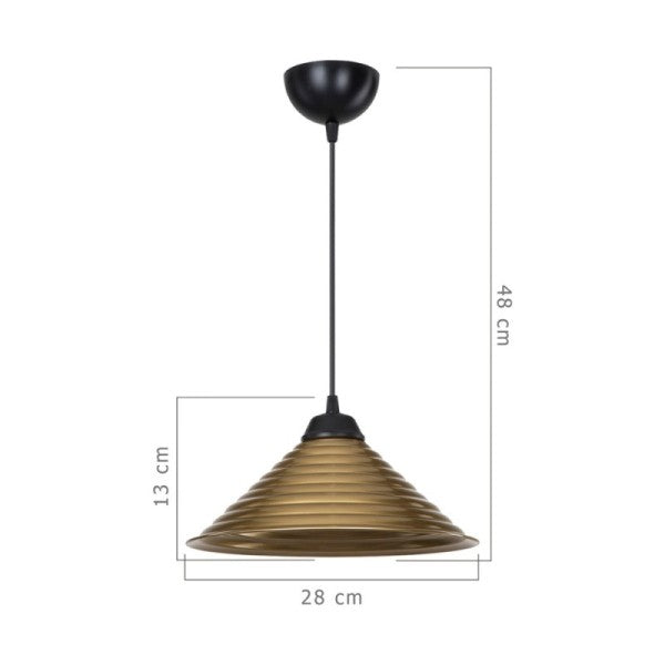 lampada moderna bronzo