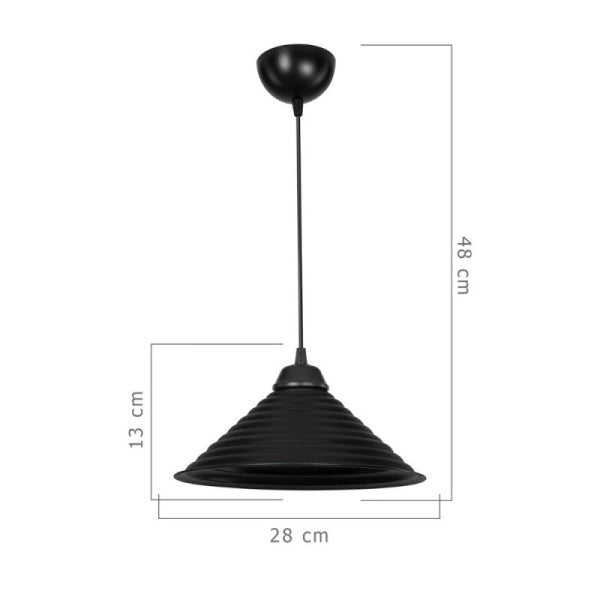 lampada moderna nera