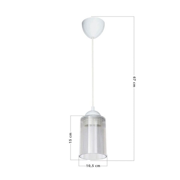 lampada sospensione trasparente