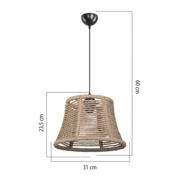 lampada stile rustico