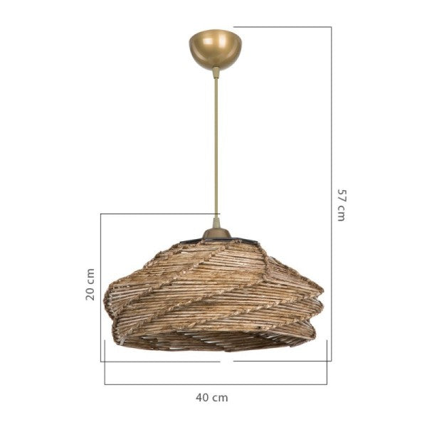 lampada stile rustico