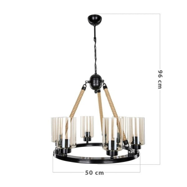 lampada retrò nera