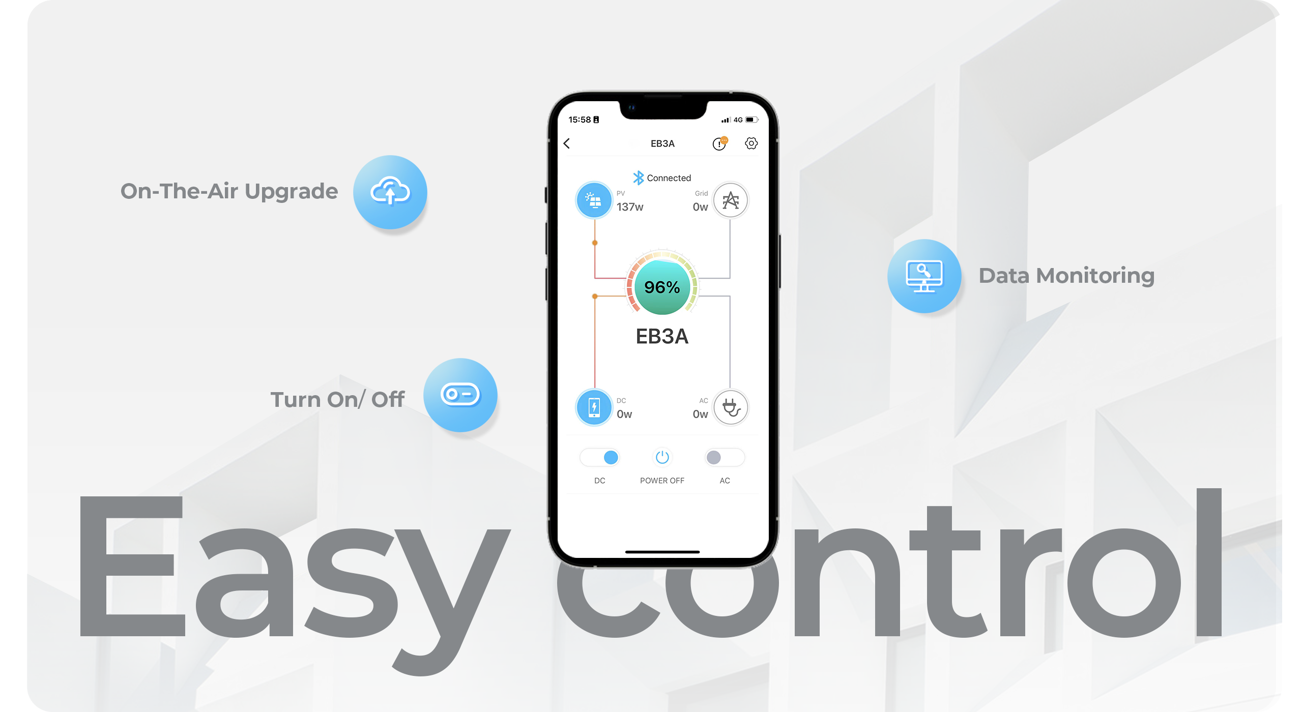 Iphone 5 c bianco su superficie bianca | On - The - Air Upgrade, Turn / Off, DC, PV, EB3A, Connected, 96 %, EB3A, POWER OFF, 4G, AC, Data Monitoring