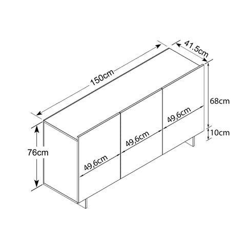 Credenza mobiletto da soggiorno