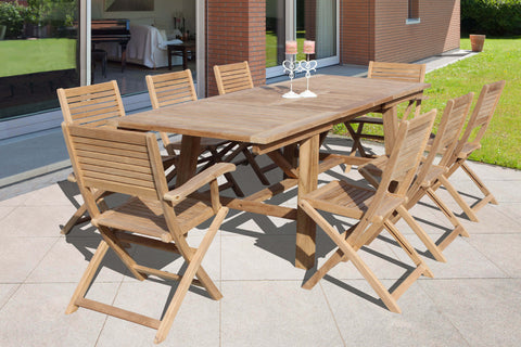 Sedia in legno da giardino pieghevole robusta senza braccioli in Teak Pieghevole