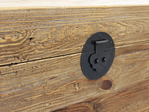 Baule contenitore in legno di pino