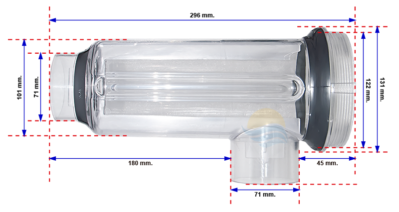 Imagen referencial del vaso portaelectrodo