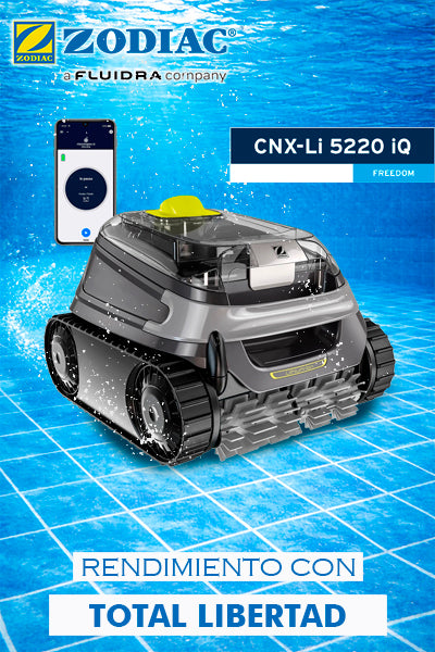 Limpiafondos inalámbrico Zodiac CNX-Li 5220 iQ WR000578 en piscina