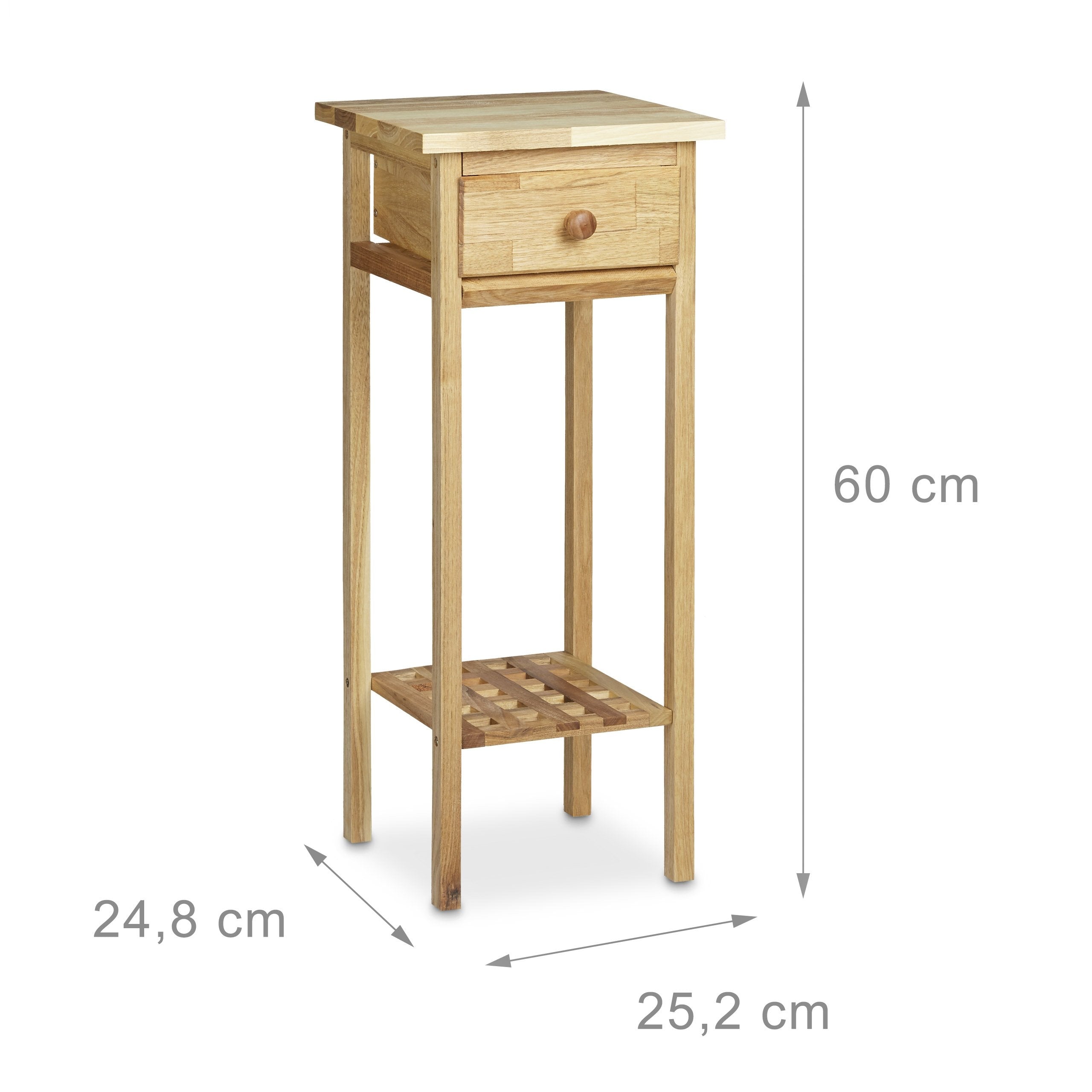 Table Console Table De Telephone Table D Appoint Entree Salon Couloir Avec Tiroir 60 Cm Marron Marron