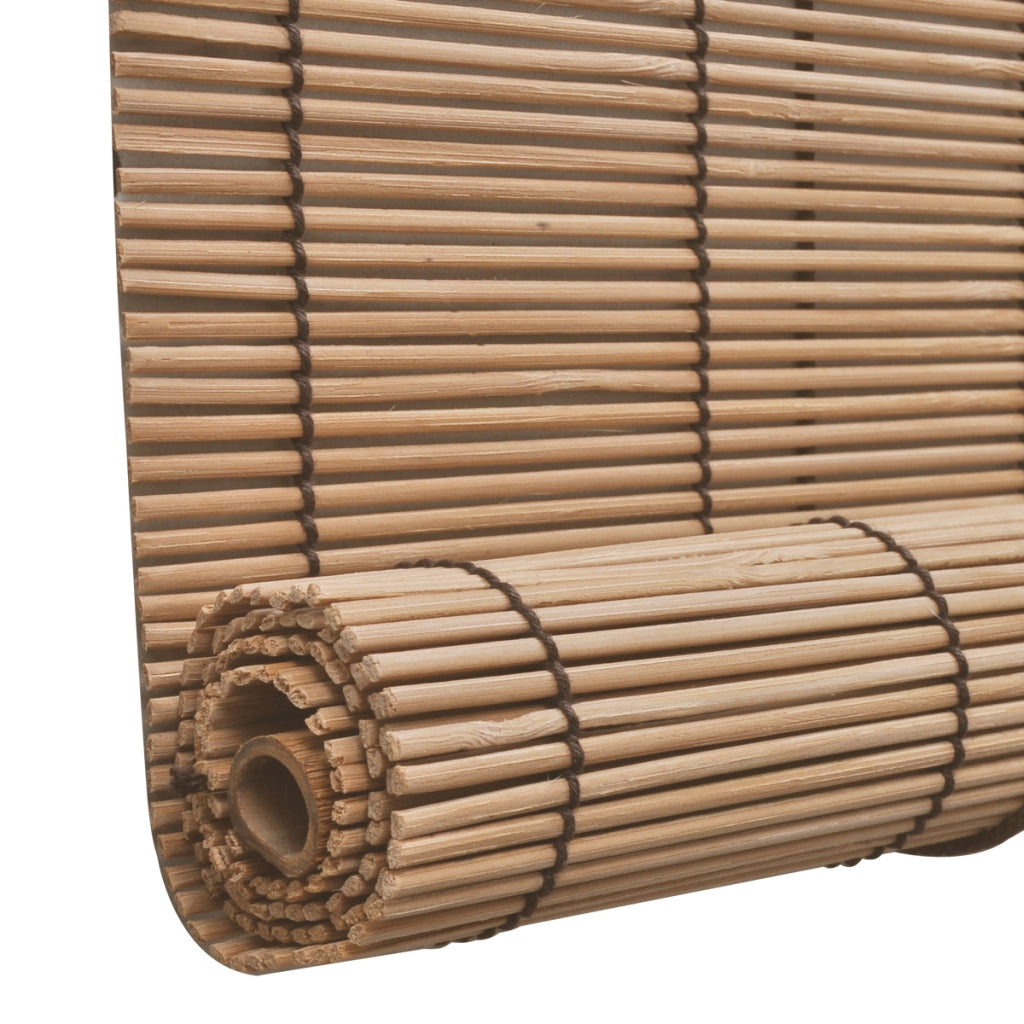 Store enrouleur Bambou naturel, l.45 x H.160 cm