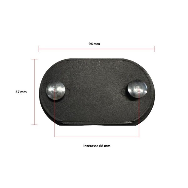 Margot 3700527863870 Futura - Set Di 4 Piedi Per Rete, Altezza 17