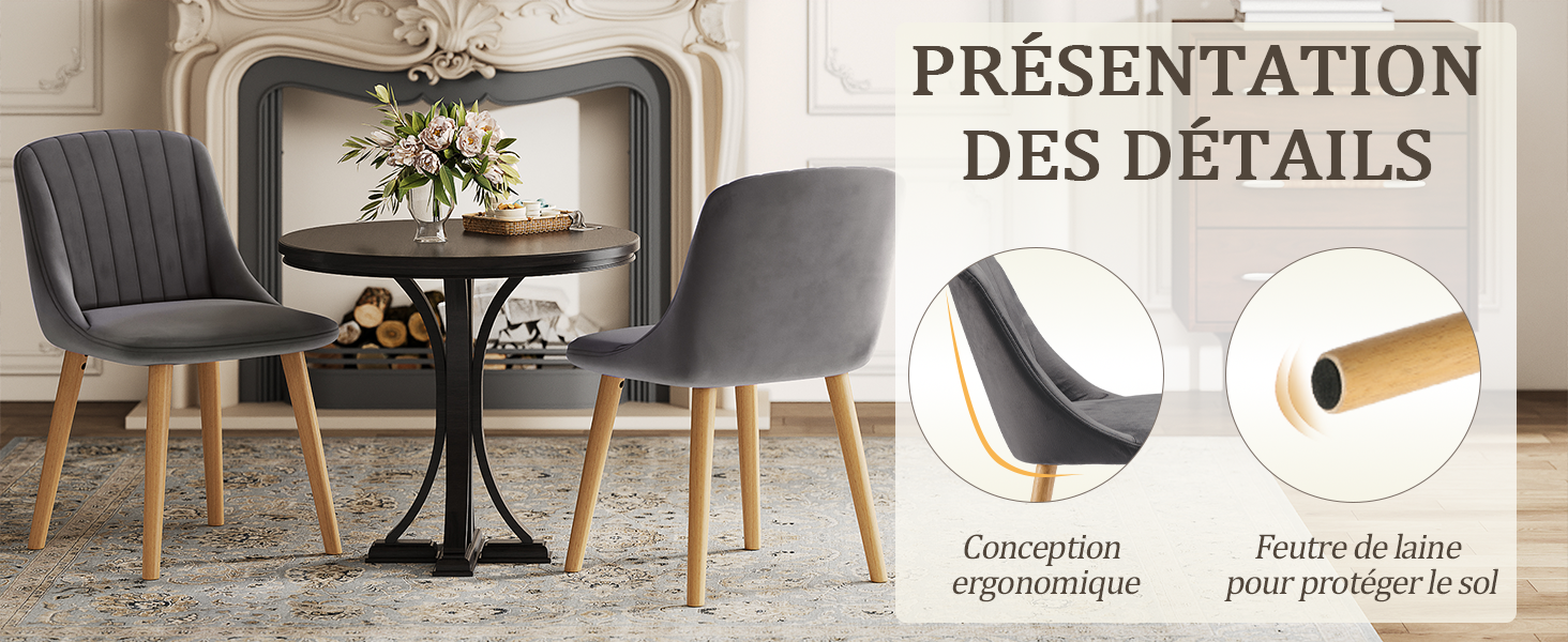 Protection des sols et finitions de la chaise