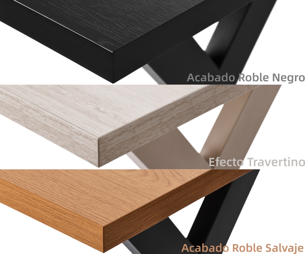 Colores disponibles para la mesa