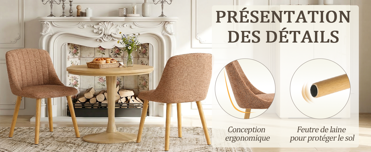 Protection des sols et finitions de la chaise