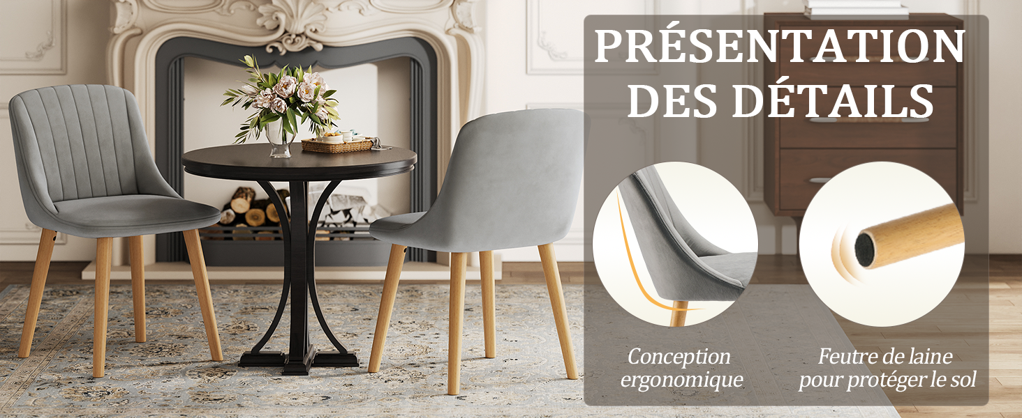 Protection des sols et finitions de la chaise