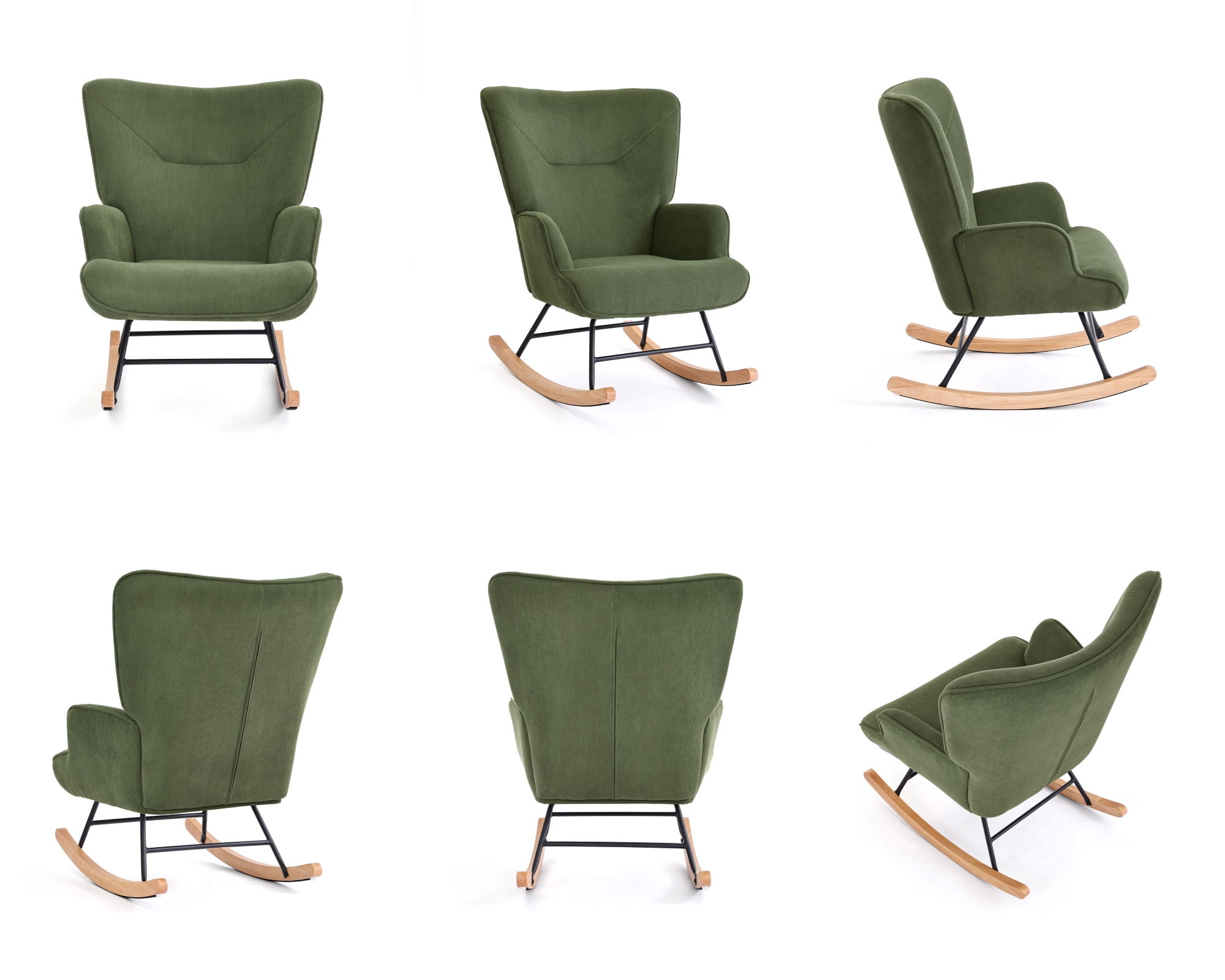 Vues de la chaise à bascule