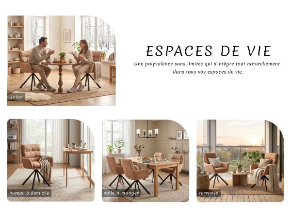 Esszimmerstuhl in verschiedenen Szenarien