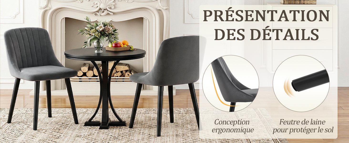 Protection des sols et finitions de la chaise