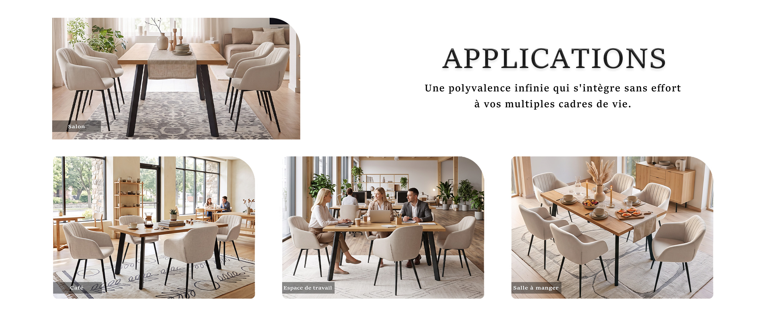 Scénarios d'utilisation polyvalents