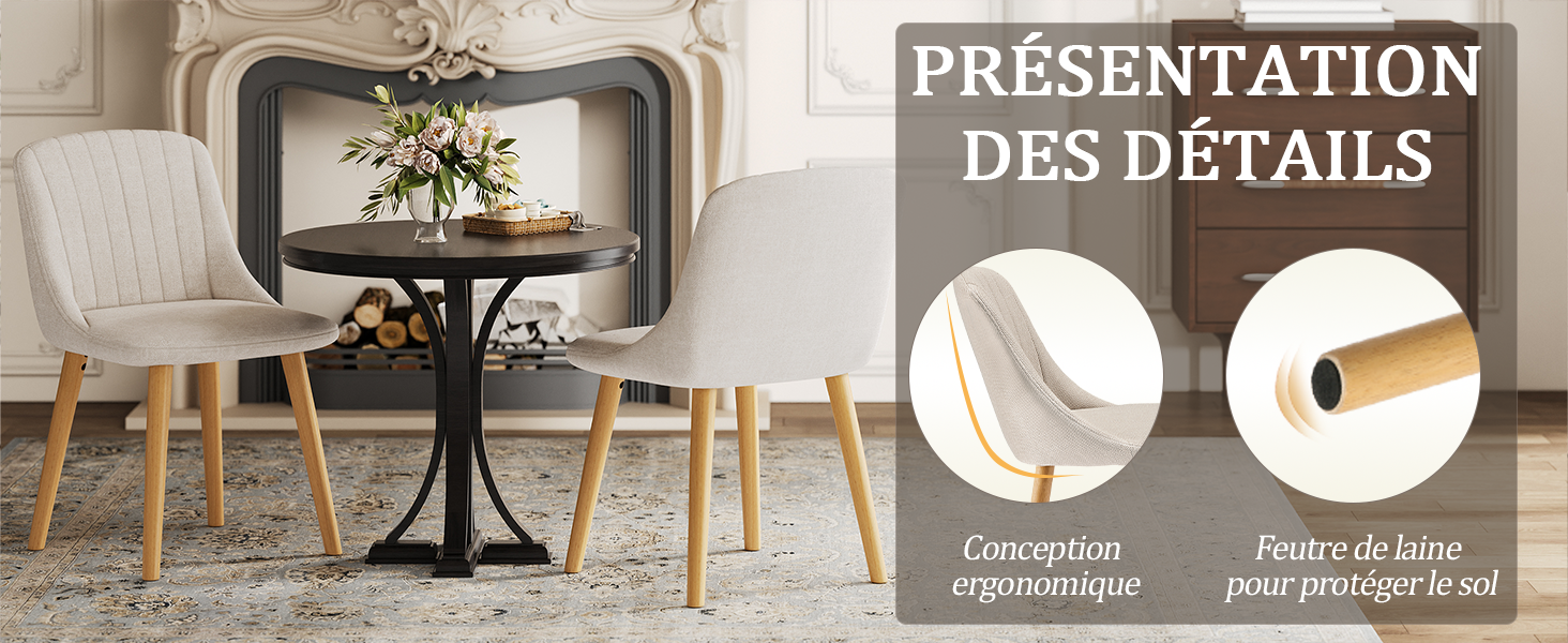 Protection des sols et finitions de la chaise
