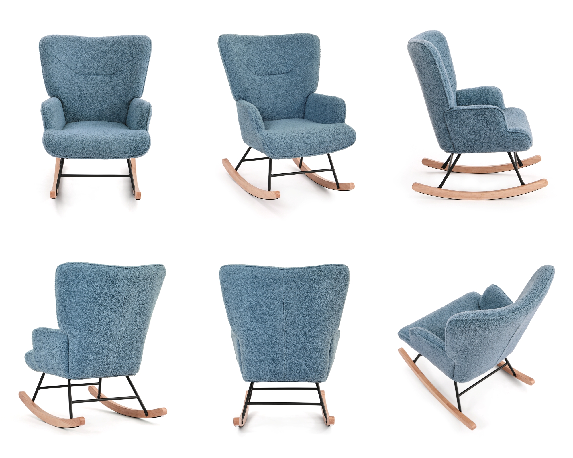 Vues de la chaise à bascule