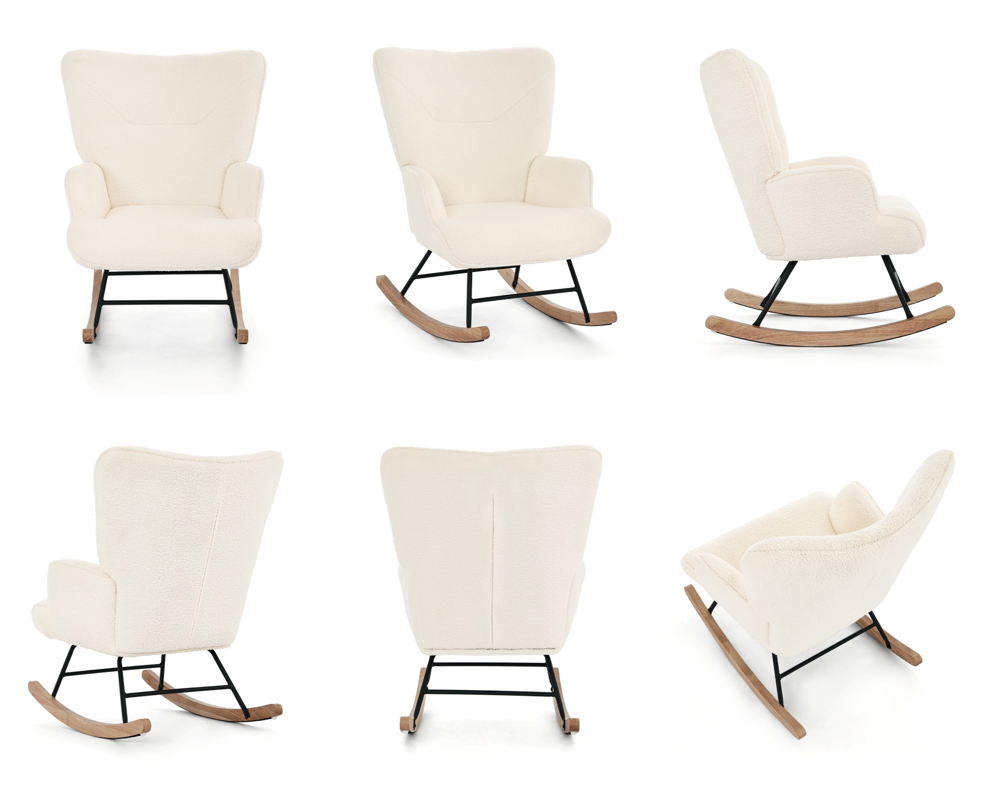 Vues de la chaise à bascule