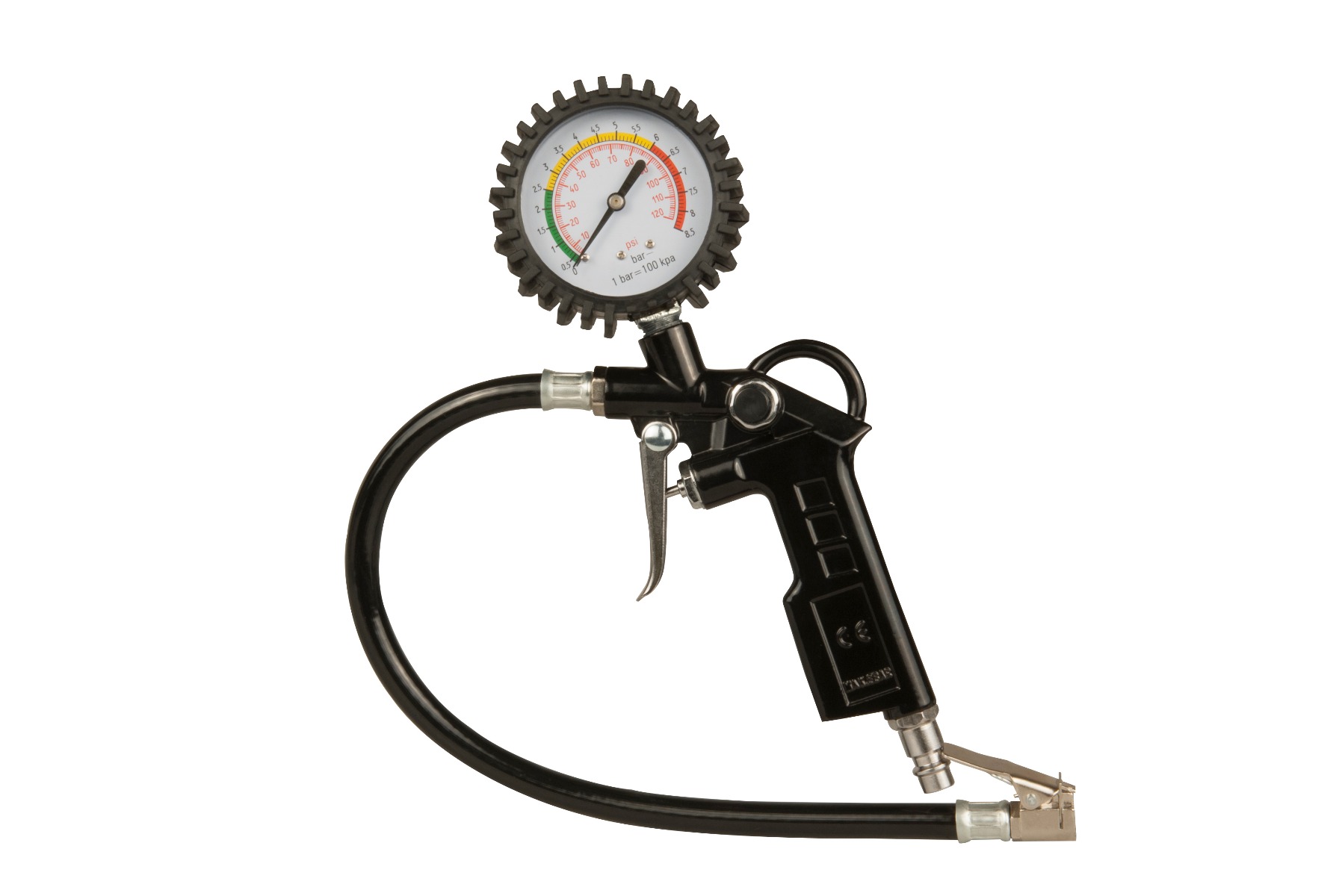 FERM ATM1036 Set di utensili pneumatici 5 pezzi - contiene pistola a spruzzo, gonfiatore, soffiatore per pulizia, pistola di soffiaggio, tubo per aria 5m - per compressore