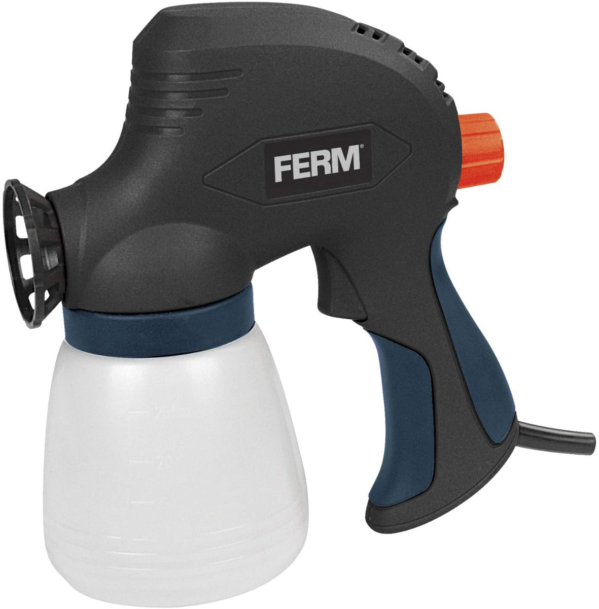 FERM SGM1012 Pistola a spruzzo 110W per verniciatura. Contenitore vernice da 800 ml