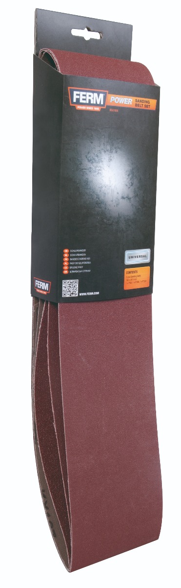 Kwb Set 3 Nastri Abrasivi 65x410 Mm Grana 80 Per Levigatrice A Nastro - Foto 5