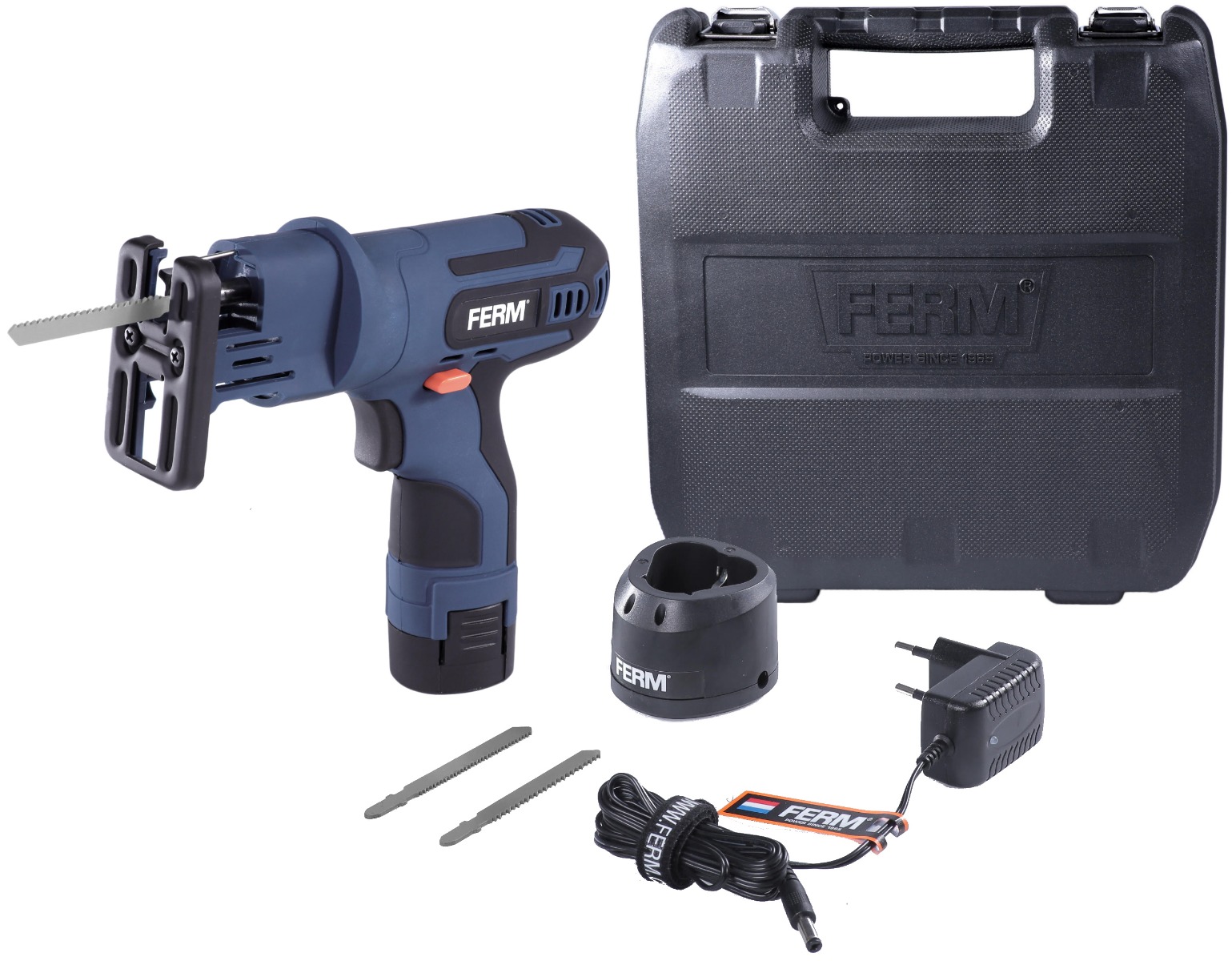 FERM JSM1026 FERM Seghetto alternativo a batteria ioni di litio 12V