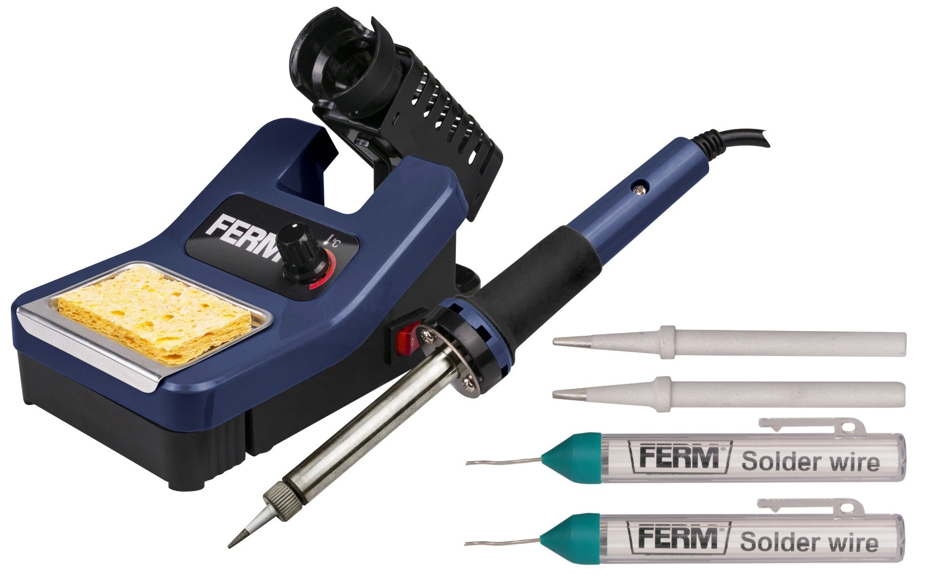 FERM SGM1013 Stazione di saldatura 48W, temperatura massima 480 °C.