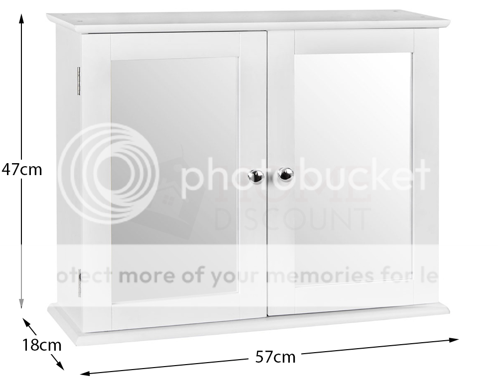 Priano 2-türiger verspiegelter Wandschrank