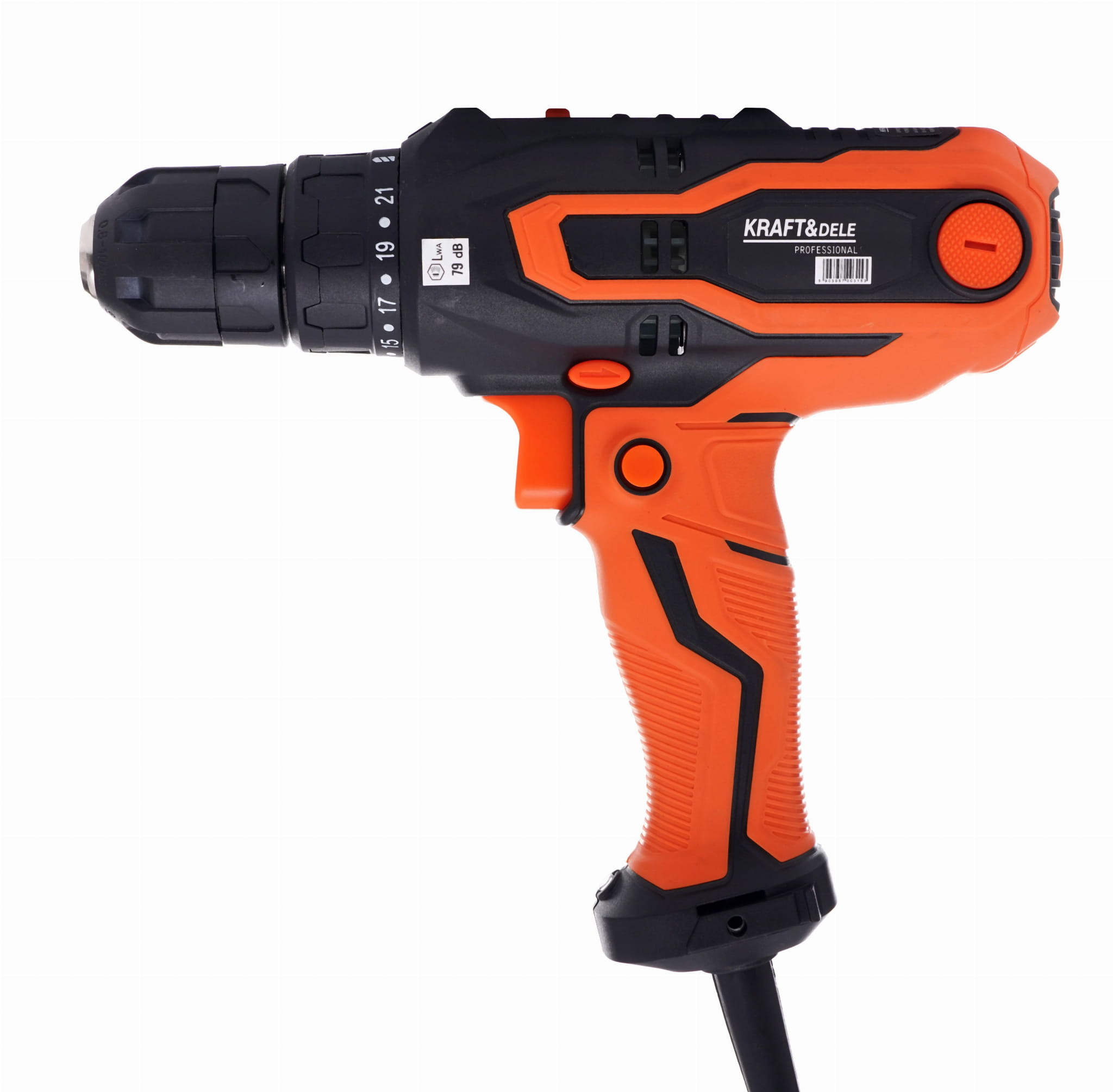 Destornillador eléctrico de 900 W con mango de goma | Kraft&Dele