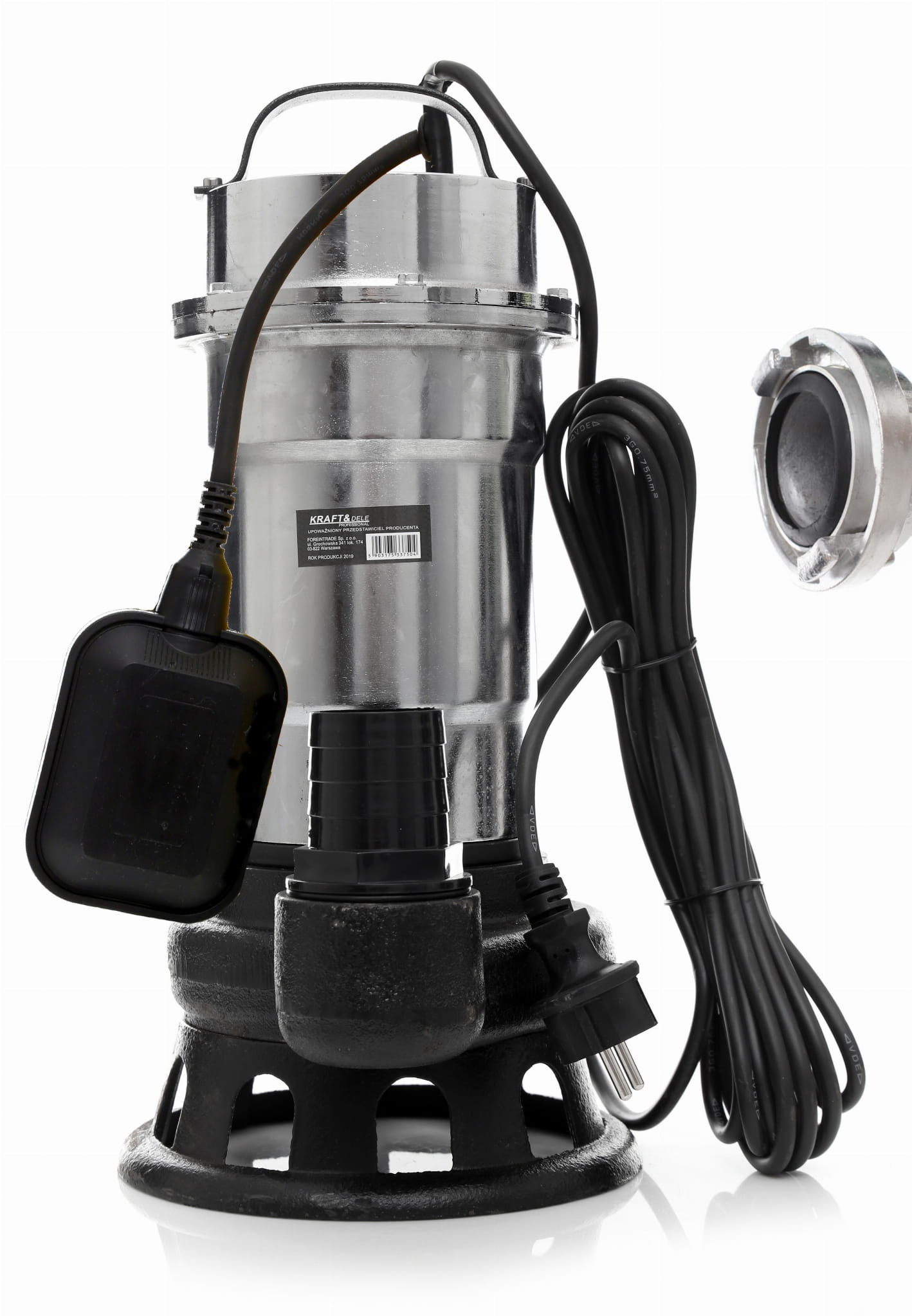 Pompa sommergibile da 3100 W con trituratore e galleggiante