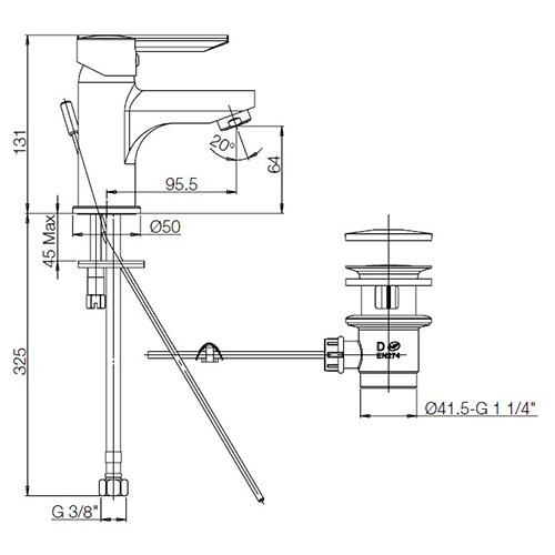 Dimensioni lavabo