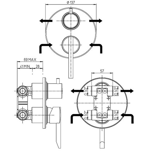 Design Miscelatore Piralla