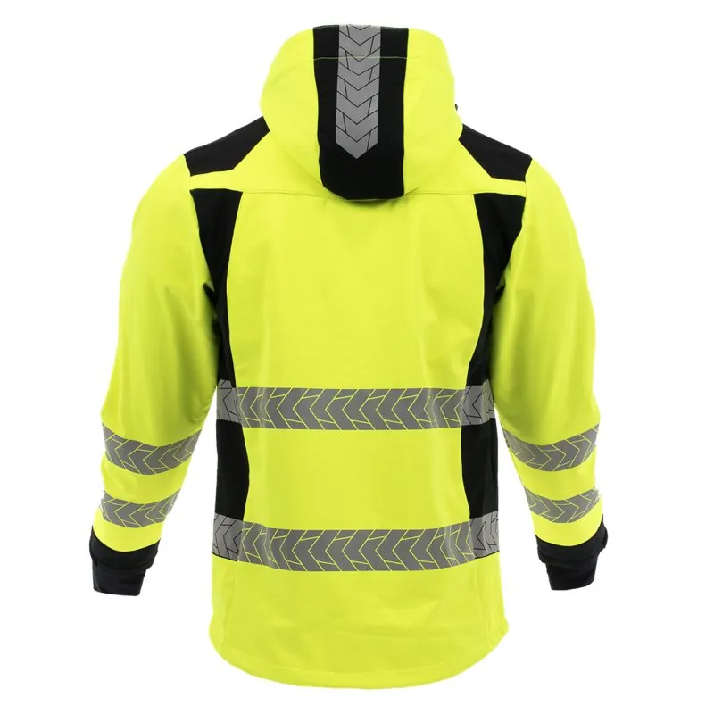 Softshell drogowiec comfort warning jacket back