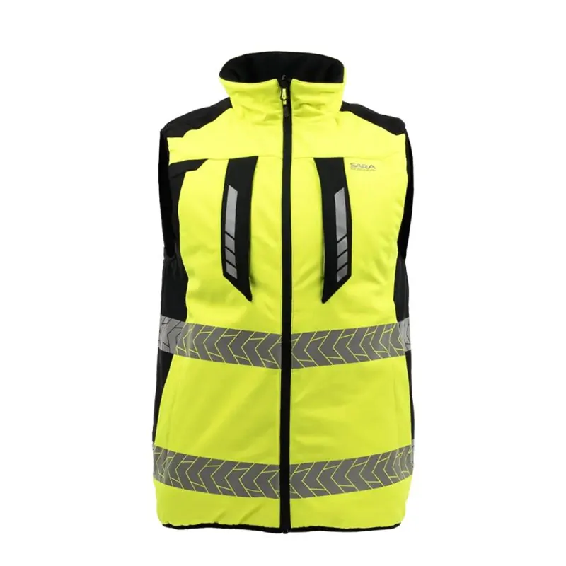 Gilet di sicurezza stradale a doppia faccia comfort - lato ad alta visibilità, anteriore