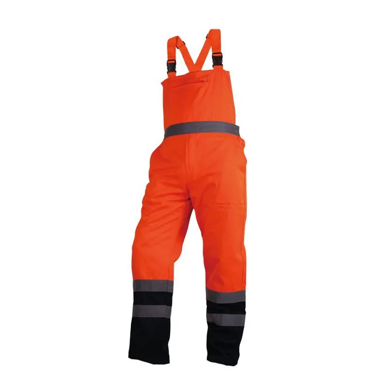 Pantaloni da lavoro ad alta visibilità con pettorine