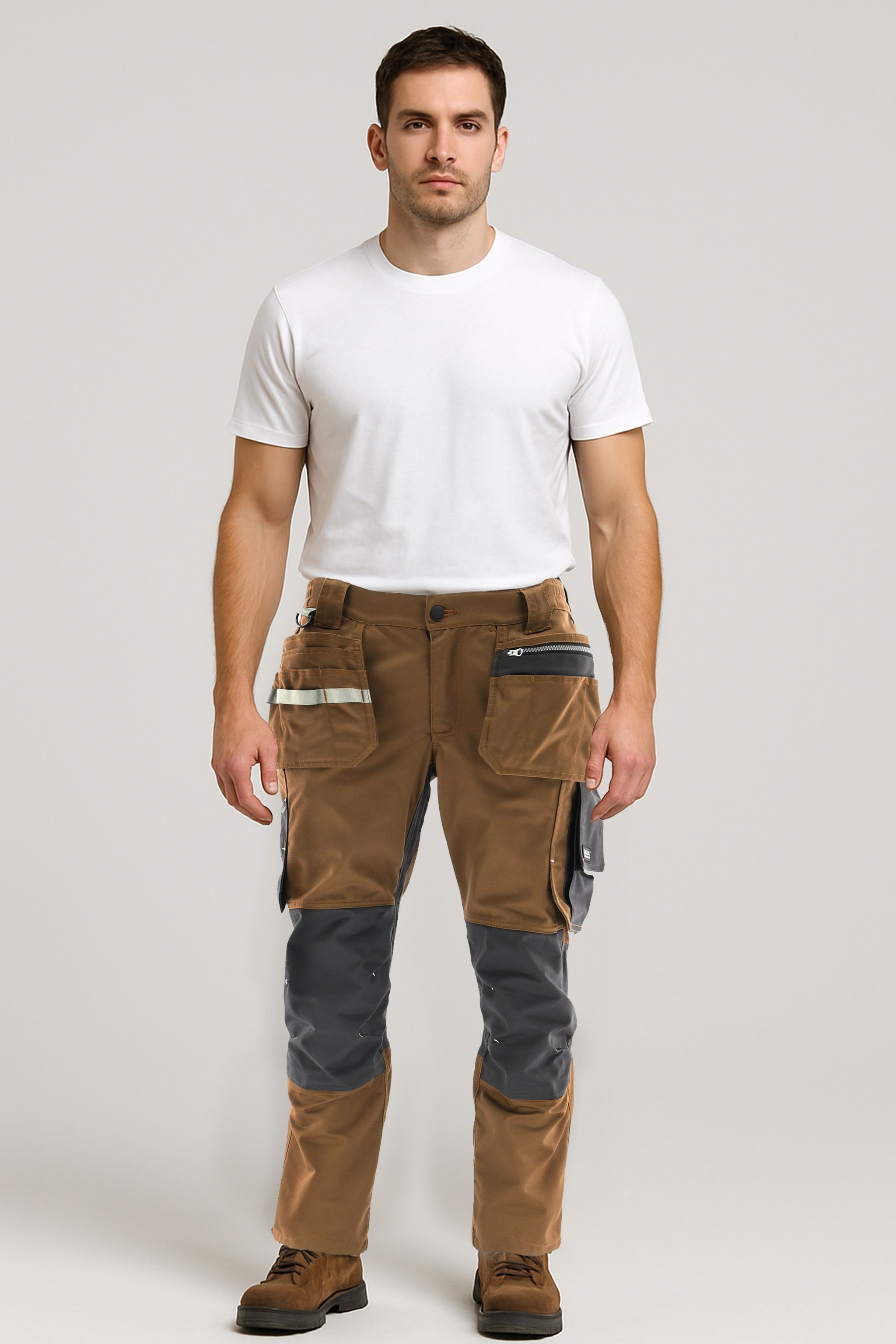 Foto completa de pantalones de trabajo ajustados