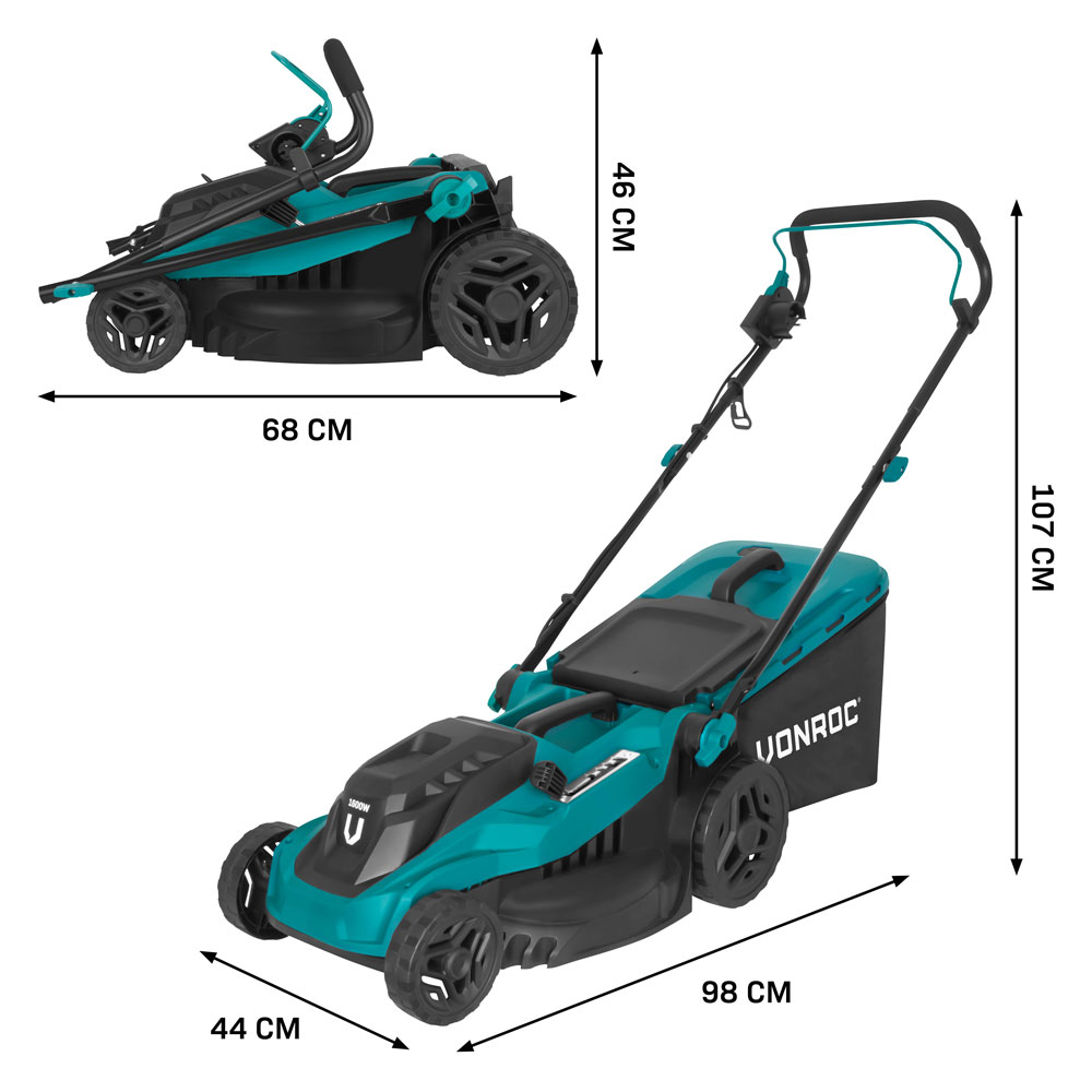 Tondeuse à gazon VONROC LM506AC