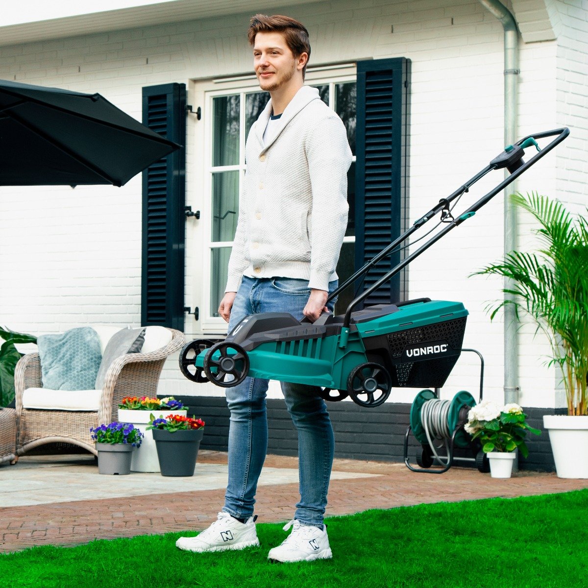 VONROC LM502AC Tagliaerba|Tosaerba Elettrico 1300W