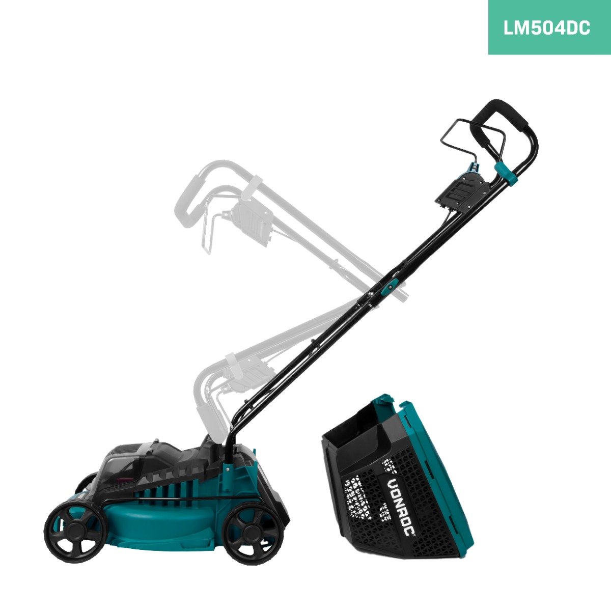 VONROC LM504DC Tagliaerba|Tosaerba a batteria 40V. Larghezza di taglio 33cm