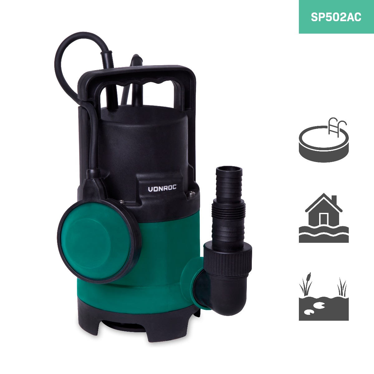 VONROC SP502A Pompe submersible 400W