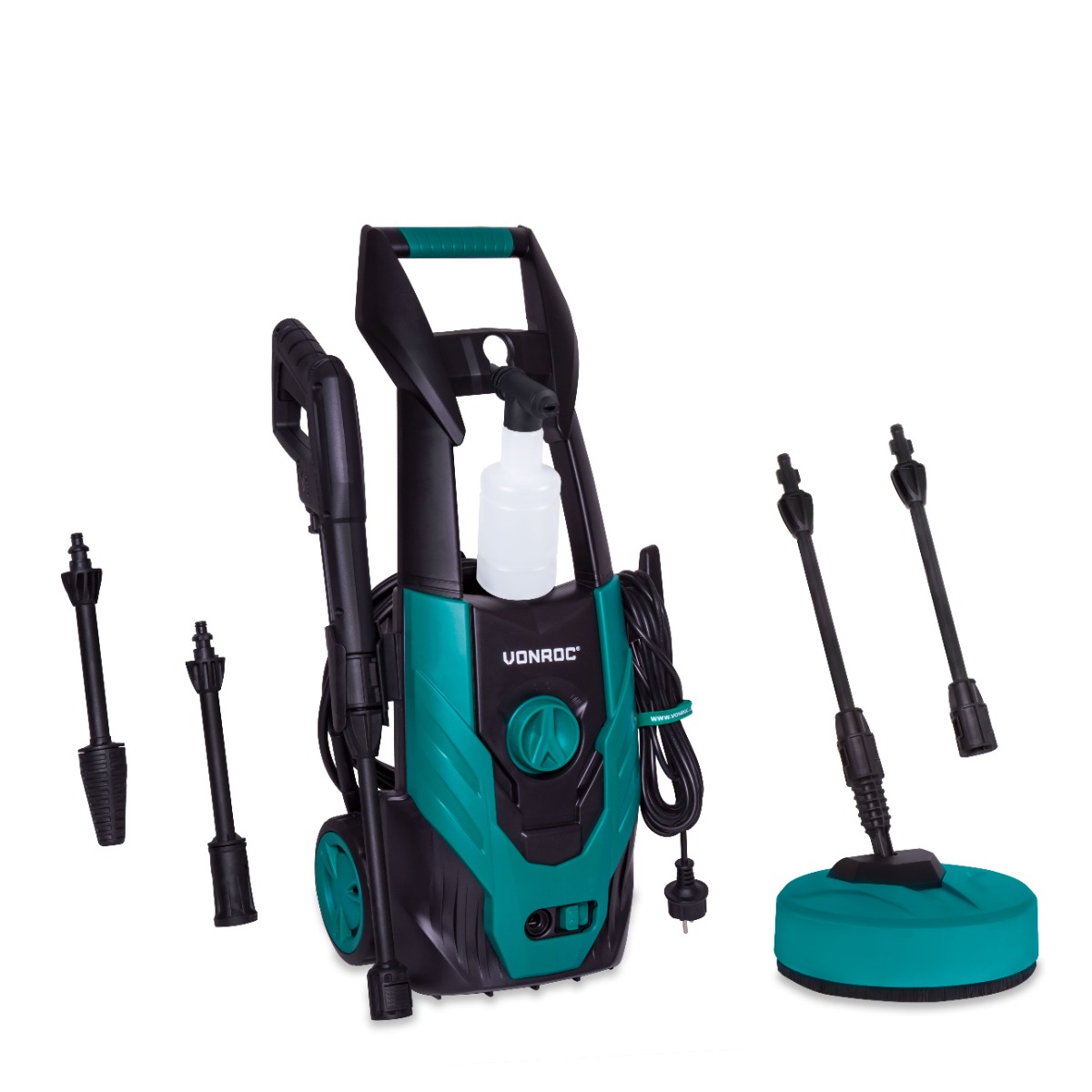 VONROC PW504AC Idropulitrice V14-2 - 1400W - 110 bar - 390 l/h