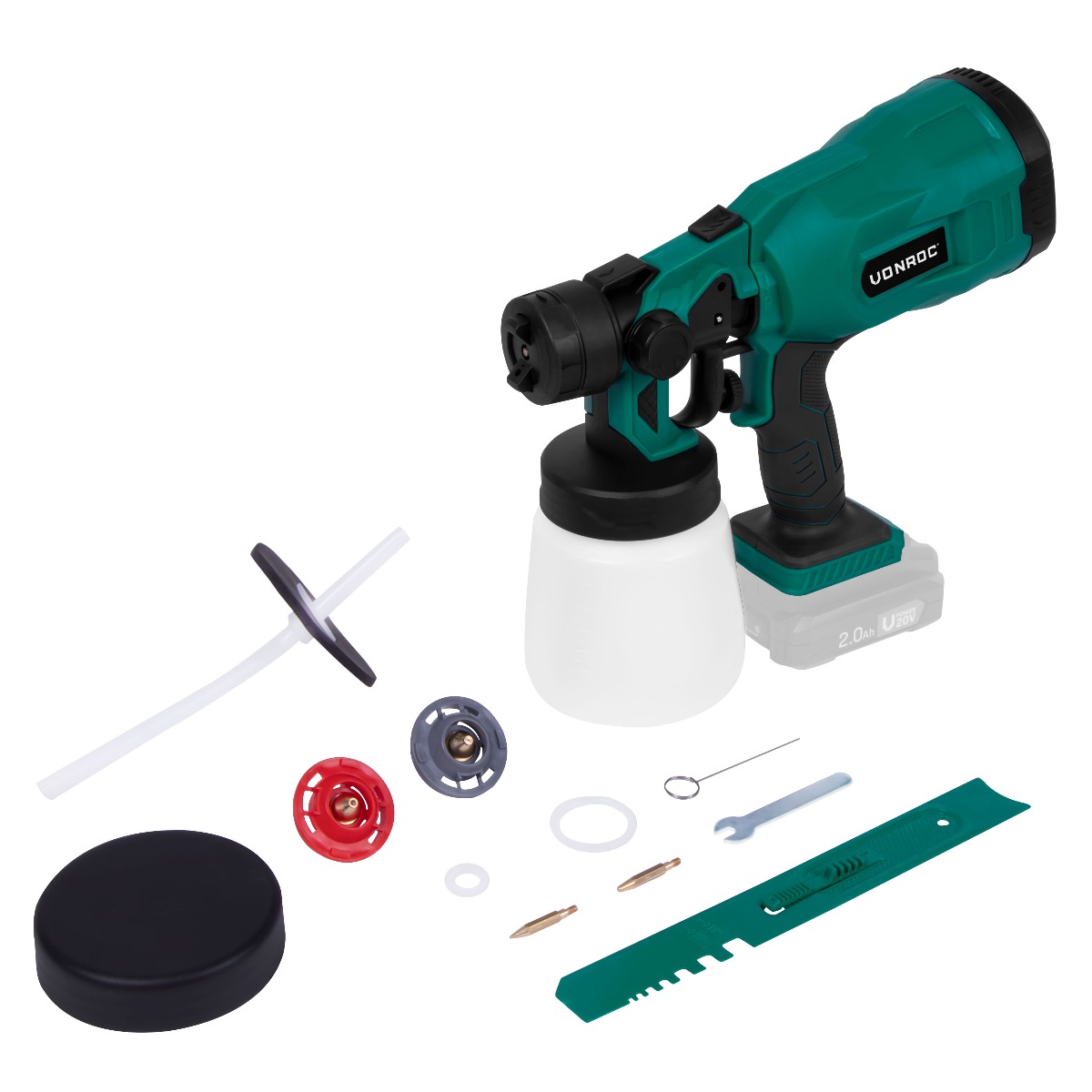 VONROC Pistola a spruzzo a batteria VPower 20V