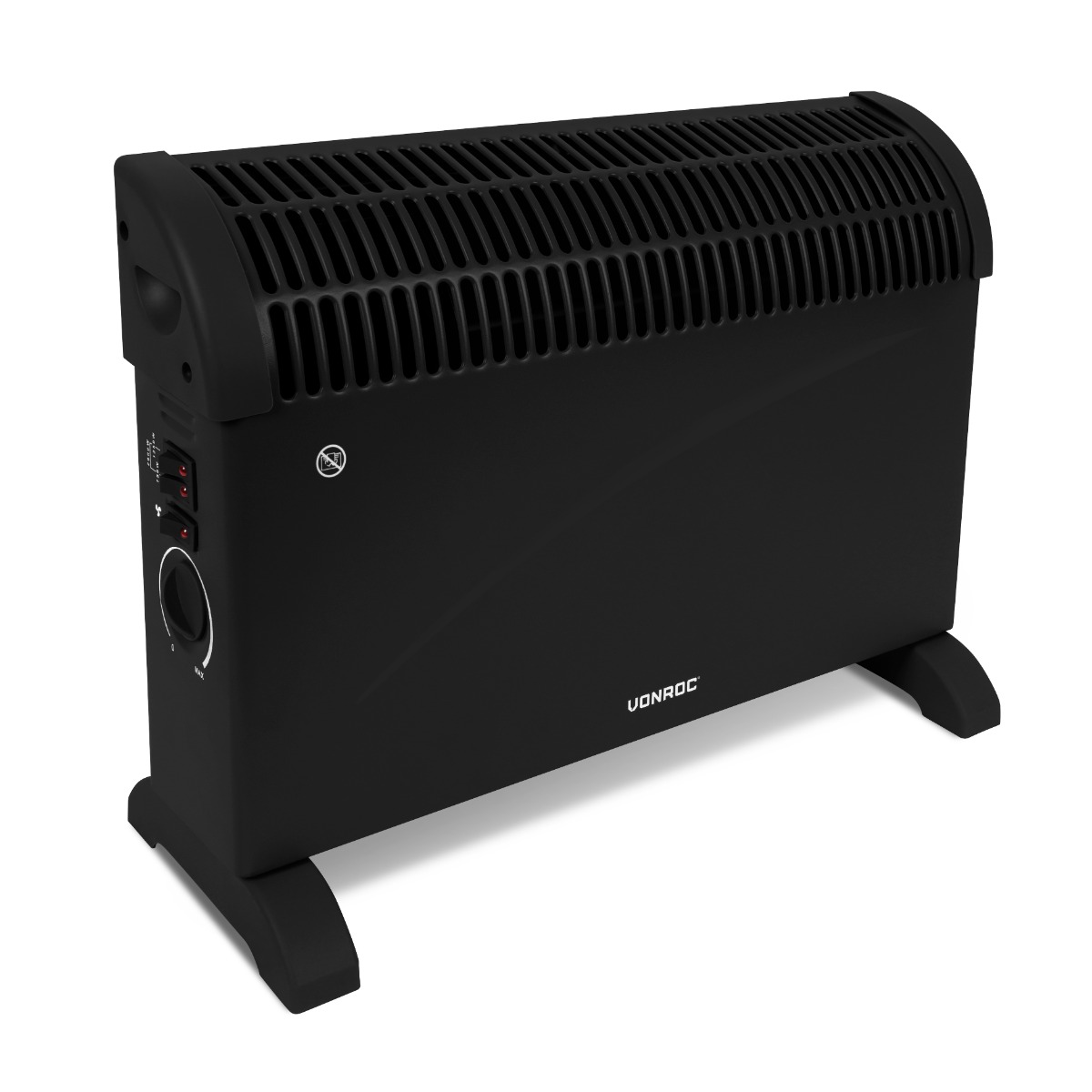 VONROC CH514AC Riscaldatore elettrico | Termoconvettore 2000W | Con 3 impostazioni e funzione turbo