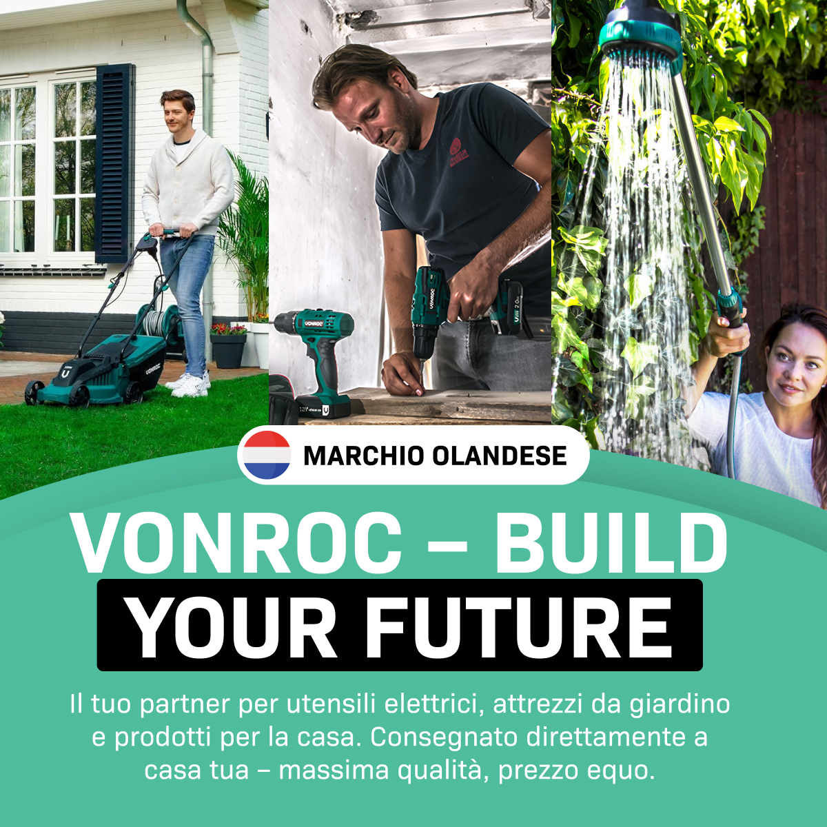 VONROC TT502XX Carrello portapacchi da trasporto pieghevole.