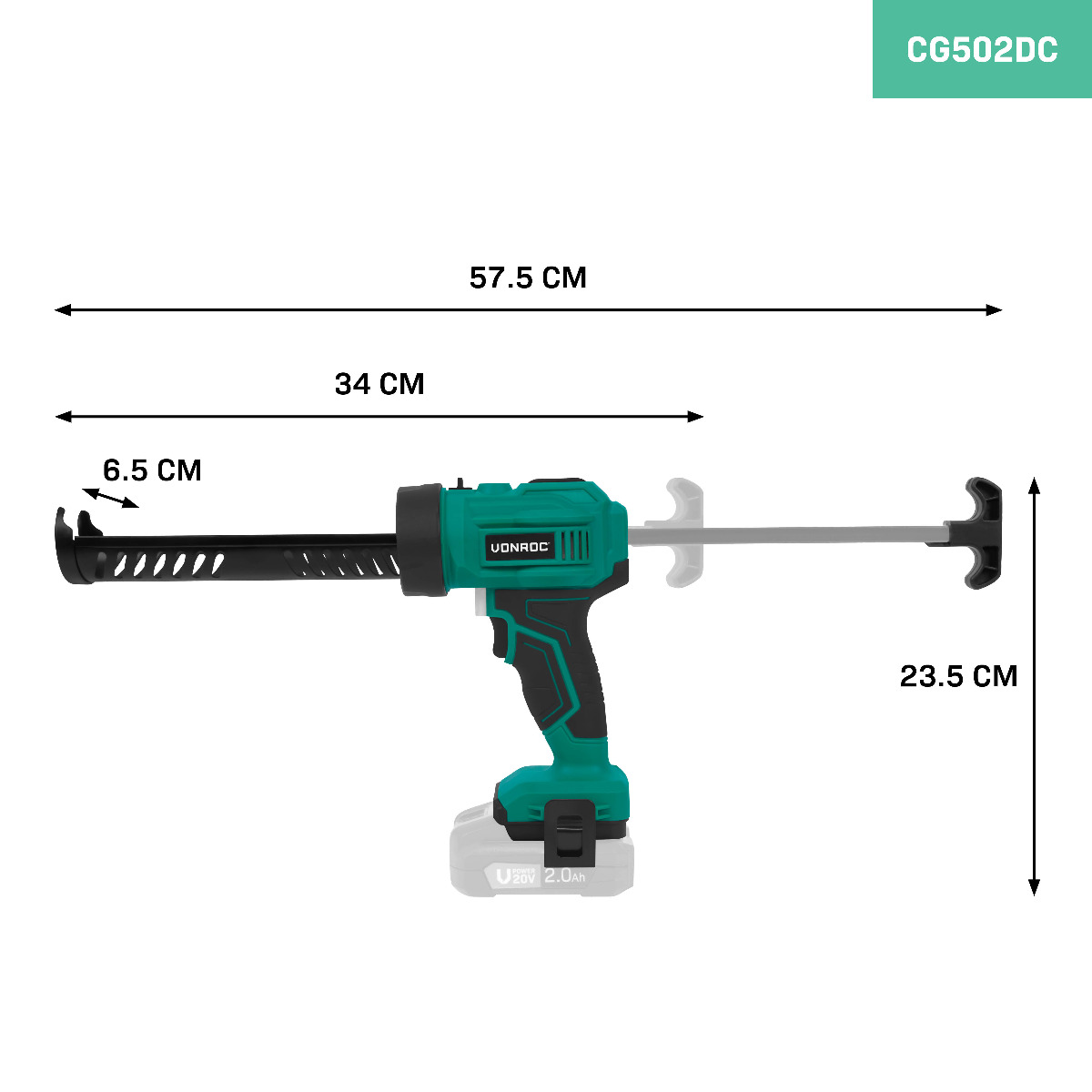 Pistolet à calfeutrer VONROC