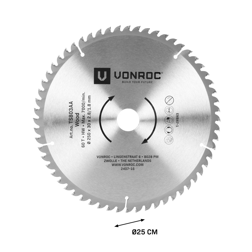 Lame de scie VONROC 60T